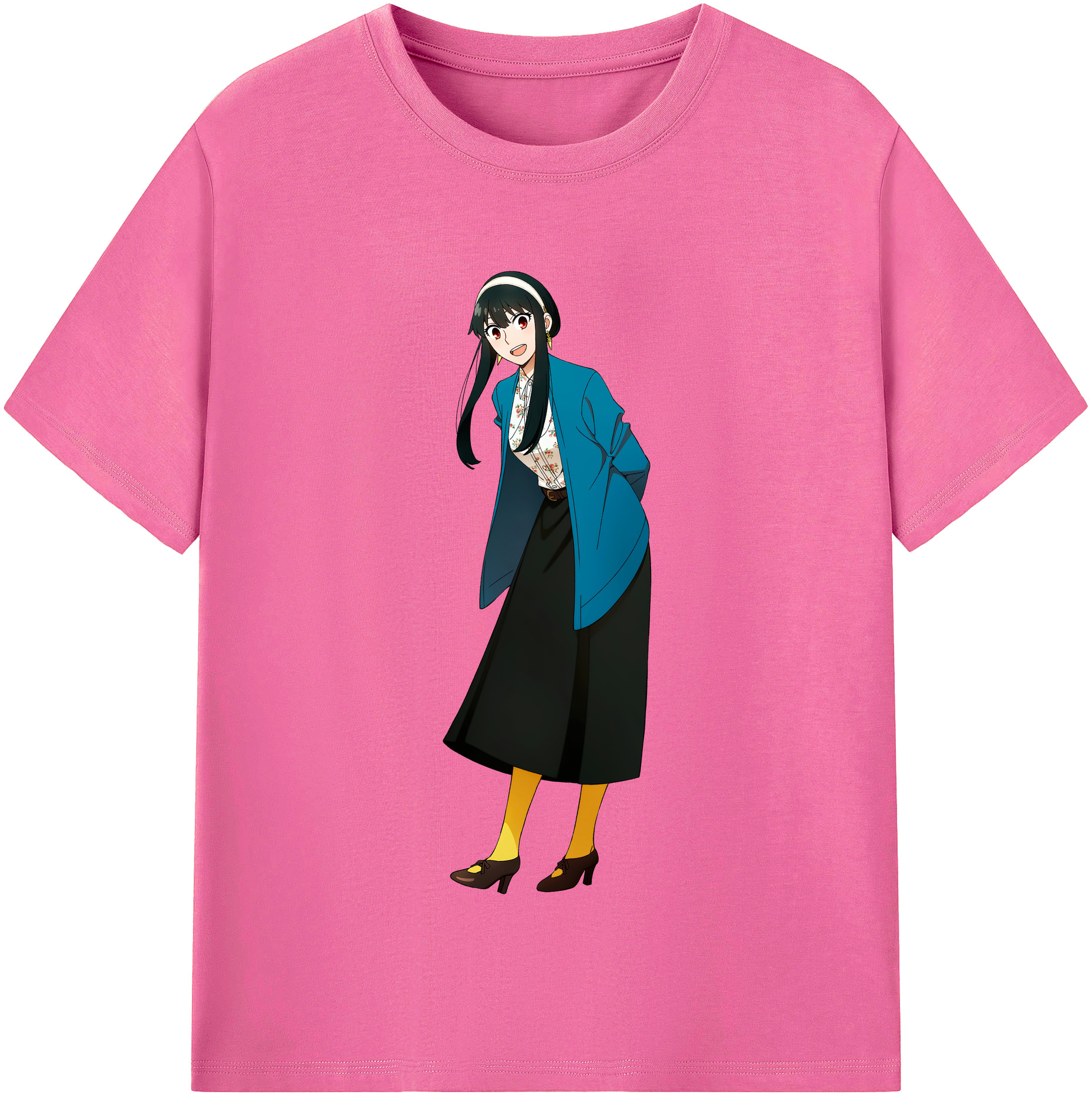 （画像用） SPY×FAMILY间谍家家酒 レディースカジュアルプリントTシャツ（綿100％）